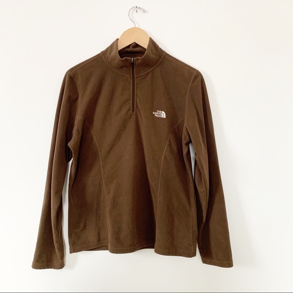 The North Face Tops - The North Face Brown Glacier Fleece Sweater